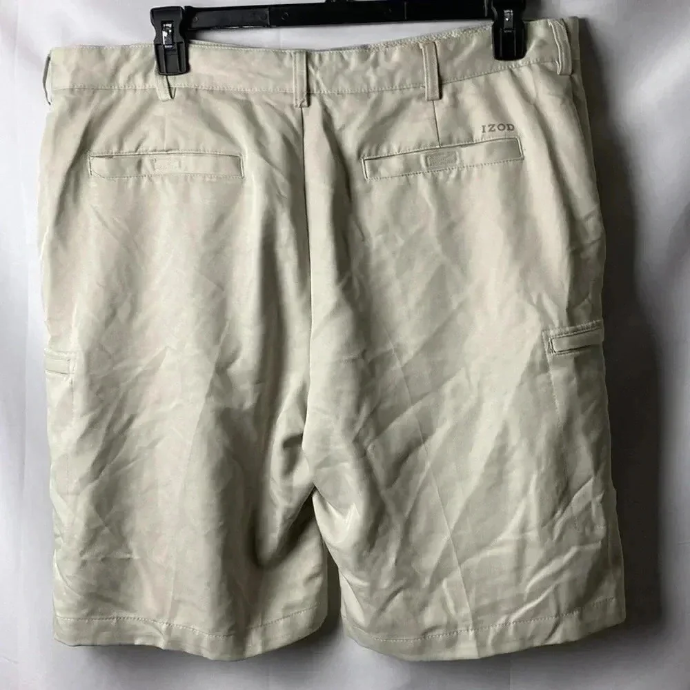 IZOD GOLF CLASSIC MENS SIZE 40 LIGHT TAN GOLF SHORT‎ GOOD CLEAN CONDITION